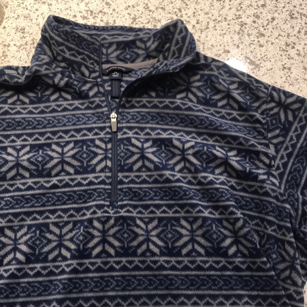 Lands End Fleece Quarter Zip